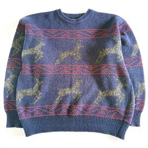 Vintage Blitz, Reindeer Holiday Sweater / Christmas Sweater